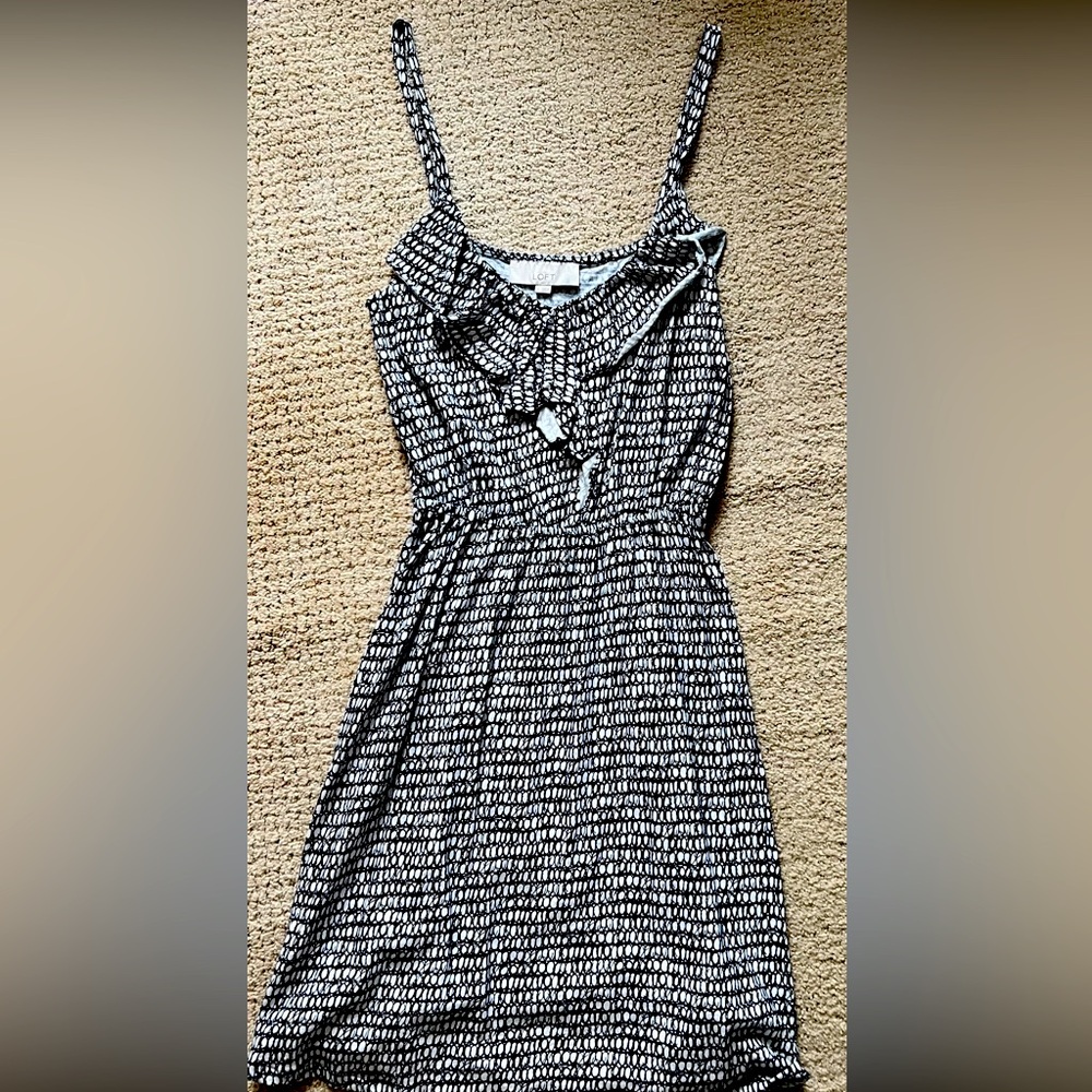 Loft Dress, Black and white pattern, size Small